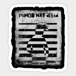 punks not dead Sticker